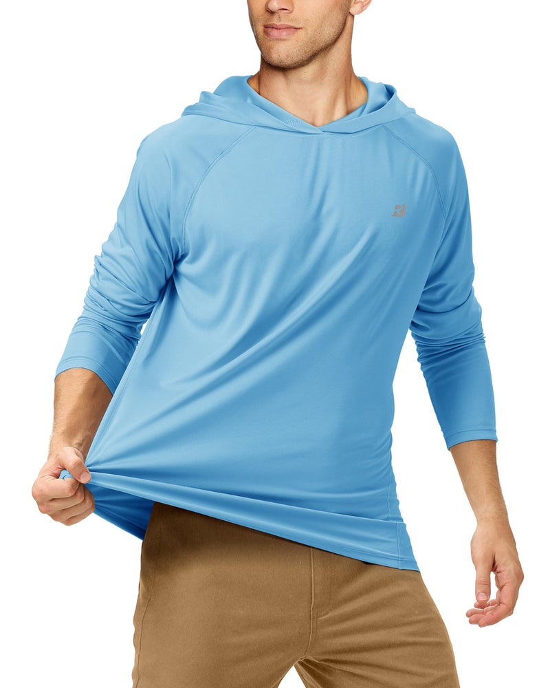 Roadbox UPF 50+ Fishing Shirts for Men Long Sleeve Sun Protection Lightweight Outdoor UV Hiking Shirts - Image 2